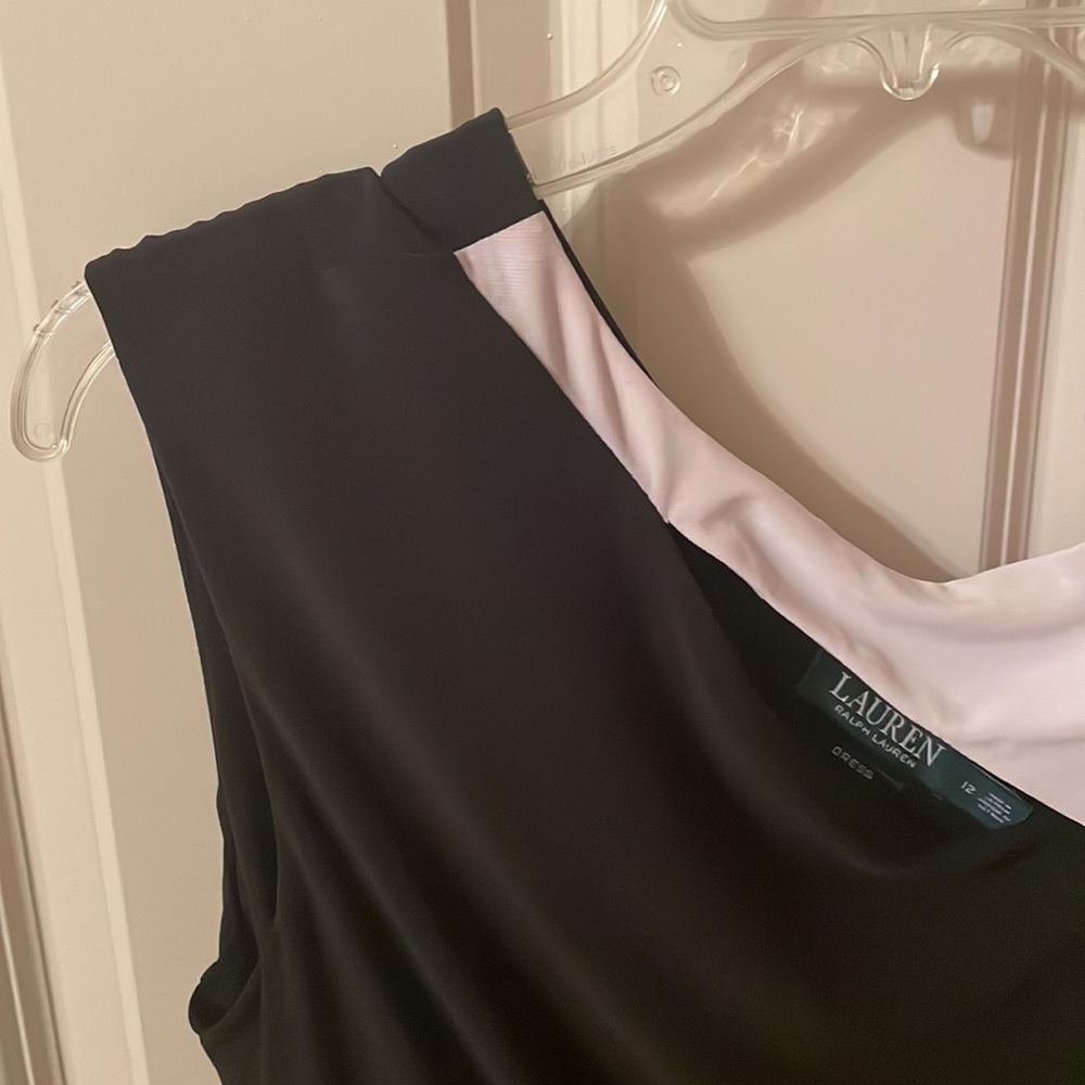 Ralph Lauren Women's Black and White Dress Size 12 EUC - Picture 3 of 11